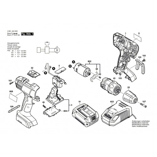 Запчасти для шуруповерта Bosch GSR 18-2-LI (3601JA4300)